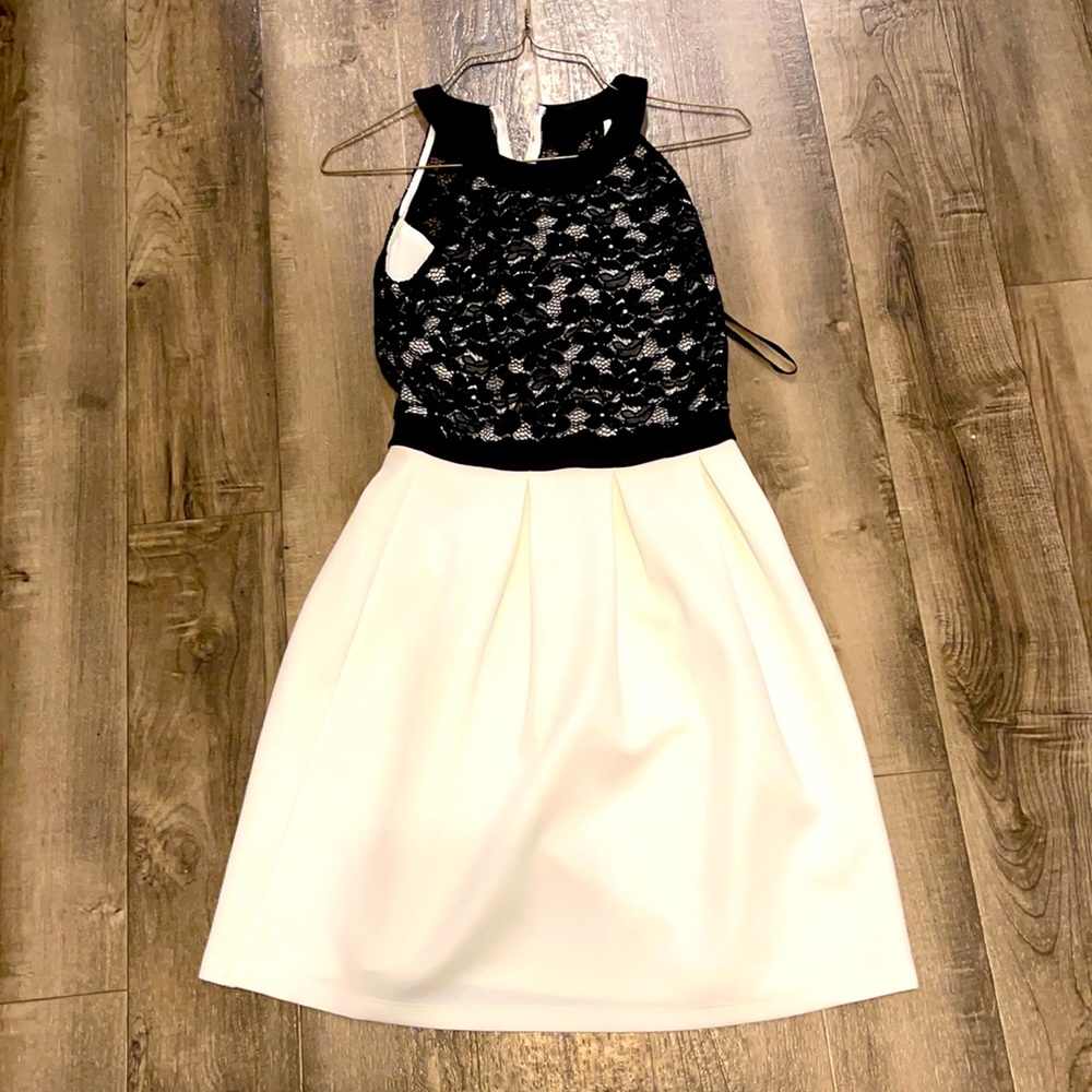 Black and white dress